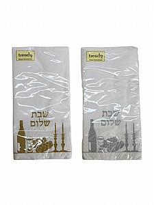 מפיות 3 שכבות מקופלות - שבת שלום מפיות 3 שכבות מקופלות - שבת שלום